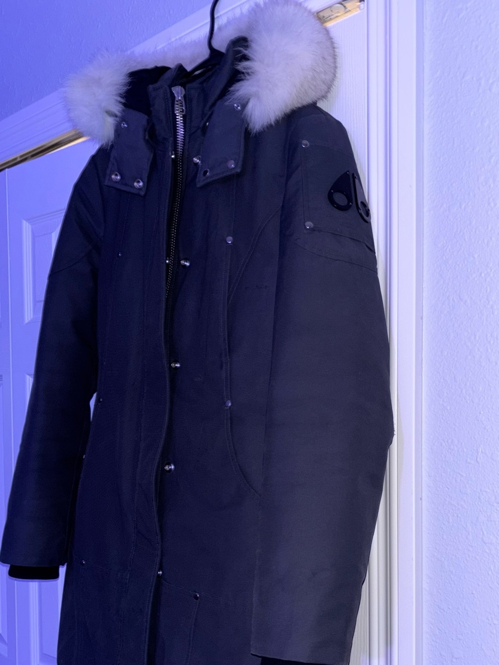 Moose Knuckles Women’s Luxury Parka Coat – Fur Trim Hood